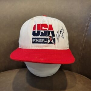 Michael Jordan Vintage Usa Basketball 1992 Snapback Hat Signature